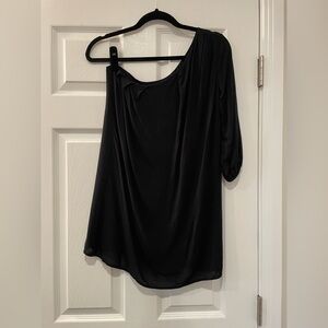 A Is For Audrey Black One Shoulder Dress